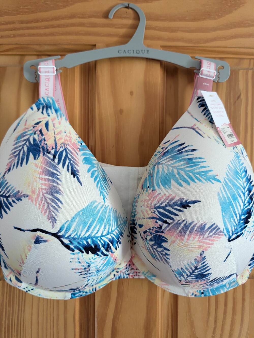 NEW Cacique Boost Plunge Bra Smoothing Underwire Women's Size 40H New With Tags